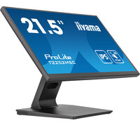 Iiyama ProLite 21.5" (54.5 cm) PCAP 10-Punkt Multi-Touch-Monitor mit Edge-to-Edge Glas Design - IPS-Panel-Technologie und Anti-Fingerprint-Beschichtung - 54,6 cm (21.5") - 1920 x 1080 Pixel - Full HD - LCD - 5 ms - Schwarz