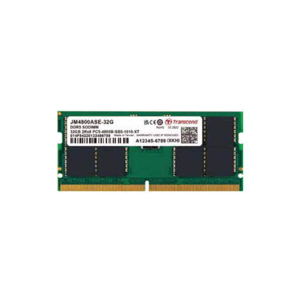 Transcend JetMemory JM4800ASE-16G - 16 GB - 1 x 16 GB - DDR5 - 4800 MHz - 262-pin SO-DIMM