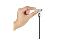 Kensington Slim NanoSaver® 2.0 Laptopschloss - 1,8 m - Kensington - Schlüssel - Karbonstahl - Schwarz - Silber
