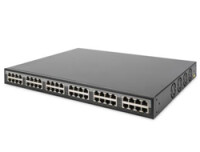 DIGITUS 24-Port 10G Ethernet PoE+ Injektor, 802.3at, 370 W