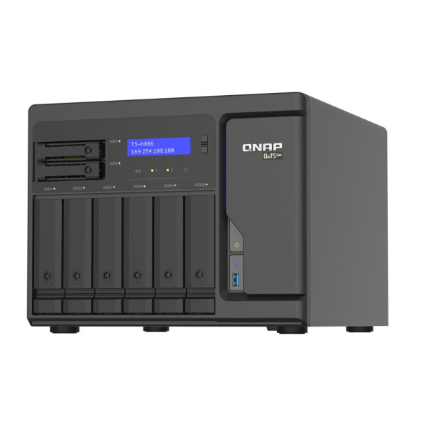 QNAP TS-h886 - NAS - Tower - Intel® Xeon® D - D-1602 - Schwarz