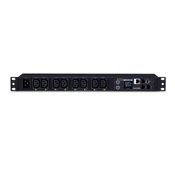 CyberPower Systems CyberPower PDU81004 - Messgerät - Überwacht - Geändert - 1U - Schwarz - LCD - 8 AC-Ausgänge - C13-Koppler