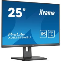 Iiyama ProLite Ein 25" (63 cm) Desktop-Monitor mit 1920x1200 Auflösung - IPS-Panel-Technologie und einem höhenverstellbarem Standfuß - 63,5 cm (25") - 1920 x 1200 Pixel - WUXGA - LED - 4 ms - Schwarz