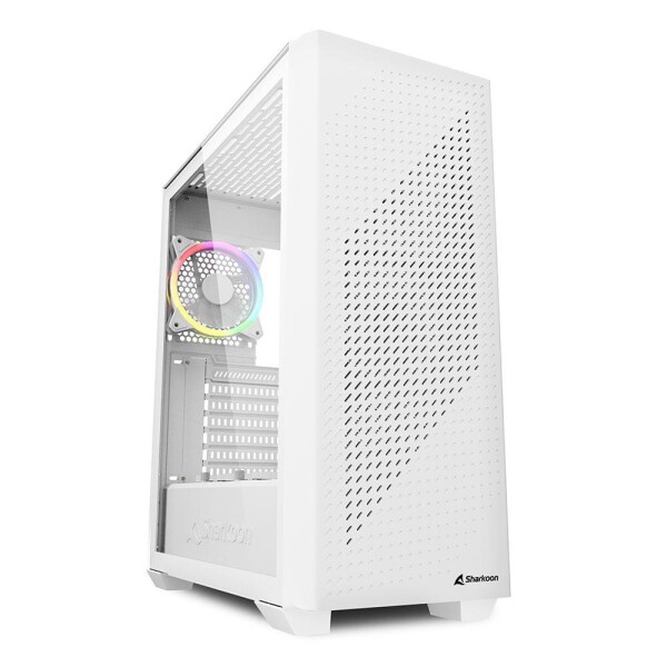 Sharkoon VS9 RGB - Midi Tower - PC - Weiß - ATX - micro ATX - Mini-ATX - Heimbüro - 15,8 cm