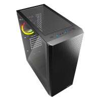 Sharkoon VS9 RGB - Midi Tower - PC - Schwarz - ATX - micro ATX - Mini-ATX - Heimbüro - 15,8 cm