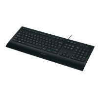 Logitech K280E Pro f/ Business - Volle Größe (100%) - Kabelgebunden - USB - QWERTY - Schwarz