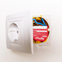 Shelly Qubino Wawe 1PM - Intelligenter Schalter - Kunststoff - 25 dBmW - Z-Wave - 868,4 MHz - 40 m