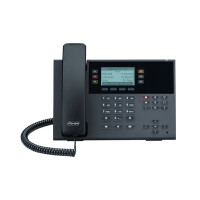 Auerswald COMfortel D-210 - IP-Telefon - Schwarz - Kabelloses Mobilteil - Kunststoff - 3 Zeilen - 2000 Eintragungen