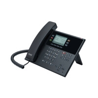 Auerswald COMfortel D-210 - IP-Telefon - Schwarz - Kabelloses Mobilteil - Kunststoff - 3 Zeilen - 2000 Eintragungen