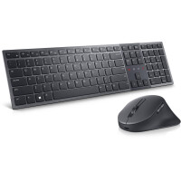 Dell KM900 - Volle Größe (100%) - RF Wireless + Bluetooth - Scherenschlüsselschalter - QWERTY - Graphit - Maus enthalten