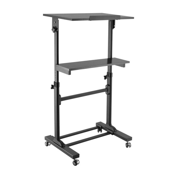 Techly Universal Trolley für Notebook, 103-125 cm, schwarz