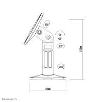 Neomounts by Newstar Lautsprecher-Halterung - Zimmerdecke - Wand - 3,5 kg - Schwarz - Wand - 0 - 180° - 360°