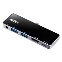 ATEN UH3238 - USB 3.2 Gen 1 (3.1 Gen 1) Type-C - 3.5mm -...