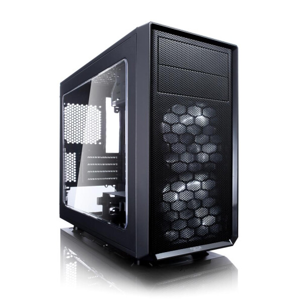 Fractal Design Focus G Mini - Mini Tower - PC - Schwarz - ITX - Mini-ATX - Weiß - Taschenlüfter - Vorderseite