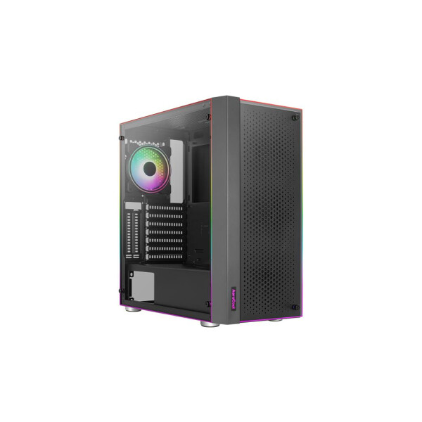 AEROCOOL ADVANCED TECHNOLOGIES Aerocool Skribble - Midi Tower - PC - Schwarz - ATX - micro ATX - Mini-ITX - ABS - SPCC - Gaming