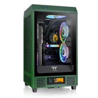 Thermaltake The Tower 200 dunkelgruen Tempered Glas