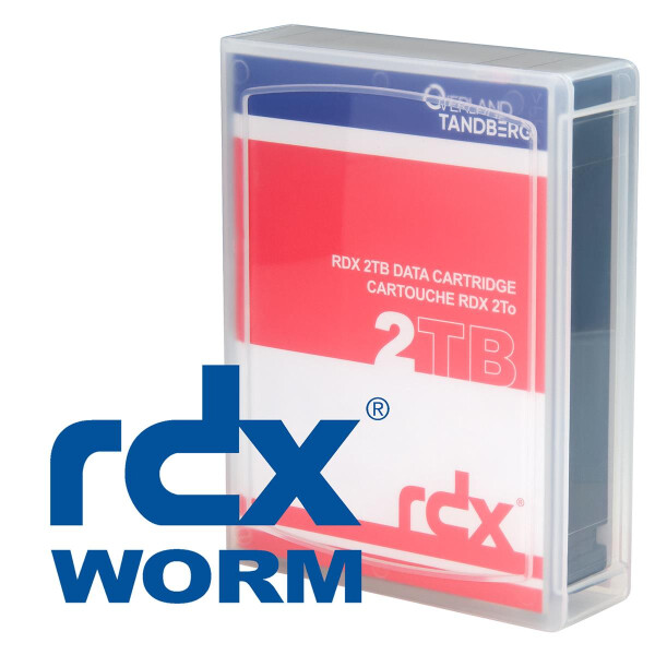 Overland-Tandberg RDX 2TB WORM Kassette - RDX-Kartusche - RDX - 2000 GB - Schwarz - MS Windows Server 2008 R2 SP2 Standard & Enterprise Edition - 64-bit; MS Windows Server 2012... - 5 - 95%