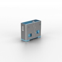 Lindy USB Port Schloss 10 Stueck OHNE Schlüssel Code BLAU