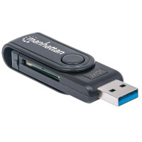 Manhattan USB 3.2 Gen 1 Mini Multi-Card Reader/Writer,...