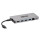 Tripp U442-DOCK5D-GY USB-C-Dock – 4K HDMI - USB 3.2 Gen 1 - USB-A-Hub - GbE - Speicherkarte - 100 W PD-Aufladung - abnehmbares Kabel - Kabelgebunden - USB 3.2 Gen 1 (3.1 Gen 1) Type-C - 100 W - 10,100,1000 Mbit/s - Grau - MicroSD (TransFlash) - SD