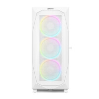 Sharkoon Gehäuse REV300 ATX/E-ATX 2xGlas weiß - Tower - ATX