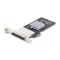 StarTech.com 4-Port GbE SFP Netzwerkkarte, PCIe 2.0 x2 (x4, x8, x16 Kompatibel), Intel I35