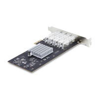 StarTech.com 4-Port GbE SFP Netzwerkkarte, PCIe 2.0 x2 (x4, x8, x16 Kompatibel), Intel I35