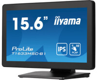 Iiyama ProLite Ein 15.6" (39.5 cm) PCAP 10-Punkt-Multitouch-Monitor mit Edge-to-Edge Glas und IPS-Panel-Technologie - 39,6 cm (15.6") - 1920 x 1080 Pixel - Full HD - LCD - 5 ms - Schwarz