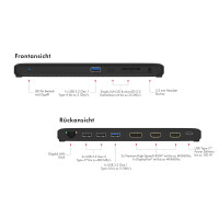 ICY BOX IB-DK2116-C USB Type-C DockingStation mit...