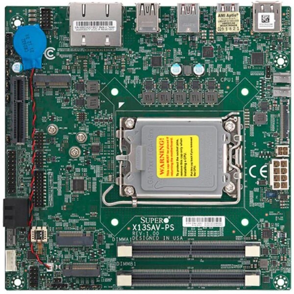 Supermicro X13SAV-PS Mini ITX Alder Lake SoC LGA1700 PCIe - Mainboard - Intel Sockel 1700 (Core i)