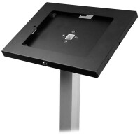 StarTech.com Verschließbarer iPad Ständer - Multimedia-Ständer - Schwarz - Silber - Aluminium - Kunststoff - Stahl - Tablets - 1,5 kg - 24,6 cm (9.7")