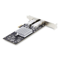 StarTech.com 2-Port GbE SFP Netzwerkkarte, PCIe 2.0 x1, Intel I350-AM2 2x 1GbE, 1000BASE K