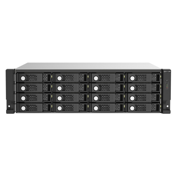 QNAP TL-R1620Sep-RP - HDD / SSD-Gehäuse - 2.5/3.5 Zoll - SAS-3 - Serial ATA III - Hot-Swap - Rack-Einbau - Schwarz - Grau