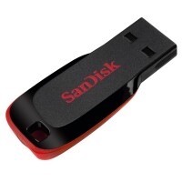 SanDisk Cruzer Blade - 32 GB - USB Typ-A - 2.0 - Ohne Deckel - 2,5 g - Schwarz - Rot