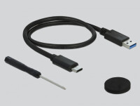 Delock 42610 - HDD / SSD-Gehäuse - 2.5 Zoll - Serial ATA III - 6 Gbit/s - Hot-Swap - Schwarz