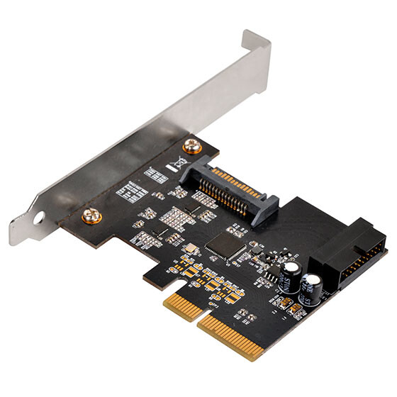 SilverStone ECU04-E - PCIe - USB 3.2 Gen 1 (3.1 Gen 1) - Niedriges Profil - PCIe 2.0 - 10 Gbit/s