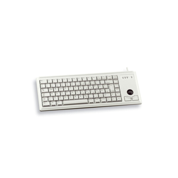 Cherry Slim Line Compact-Keyboard G84-4400 - Tastatur - Laser - 84 Tasten QWERTZ - Grau