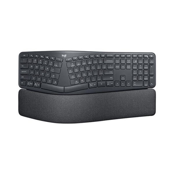 Logitech Ergo K860 - Volle Größe (100%) - RF Wireless + Bluetooth - Halbmechanischer Schlüsselschalter - QWERTY - Graphit