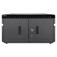 Manhattan 20-Port Ladeschrank 360 W, 20 USB-C PD-Ports, geräumige Fächer für Handys und Ta