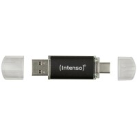 Intenso 3539491 - 128 GB - USB Type-A / USB Type-C - 3.2 Gen 1 (3.1 Gen 1) - 70 MB/s - Kappe - Anthrazit