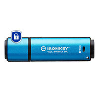Kingston IronKey 128GB USB-C Vault Privacy 50C AES-256...