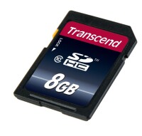 Transcend TS8GSDHC10 - 8 GB - SDHC - Klasse 10 - NAND - 30 MB/s - Schwarz
