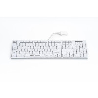 GETT TKL-105-GCQ-IP68-KGEH-WHITE-USB - Volle Größe (100%) - USB - Mechanischer Switch - QWERTZ - Weiß