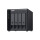 QNAP TL-D400S - HDD / SSD-Gehäuse - 2.5/3.5 Zoll - Serial ATA II - Serial ATA III - 6 Gbit/s - Hot-Swap - Schwarz - Grau