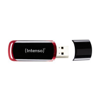 Intenso 64GB USB2.0 - 64 GB - USB Typ-A - 2.0 - 28 MB/s - Kappe - Schwarz - Rot