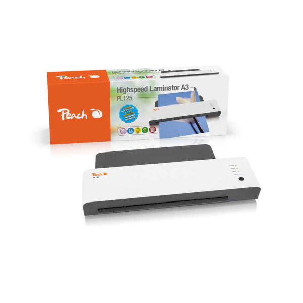 Peach PL125 - 33 cm - Heisslaminator - 1 min - 600 mm/min - 0,4 mm - A3