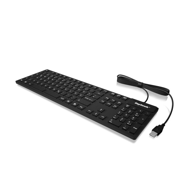 KeySonic KSK-8030IN - Volle Größe (100%) - USB - QWERTZ - Schwarz