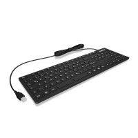 KeySonic KSK-8030IN - Volle Größe (100%) - USB - QWERTZ - Schwarz