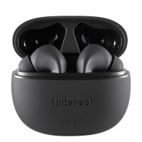 Intenso Black Buds T300A - True Wireless Stereo (TWS) - Anrufe/Musik/Sport/Alltag - Kopfhörer - Schwarz