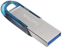 SanDisk Ultra Flair - 64 GB - USB Typ-A - 3.2 Gen 1 (3.1 Gen 1) - 150 MB/s - Ohne Deckel - Blau - Silber
